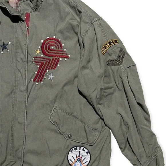 Patched jacket green - Picture 12 of 13